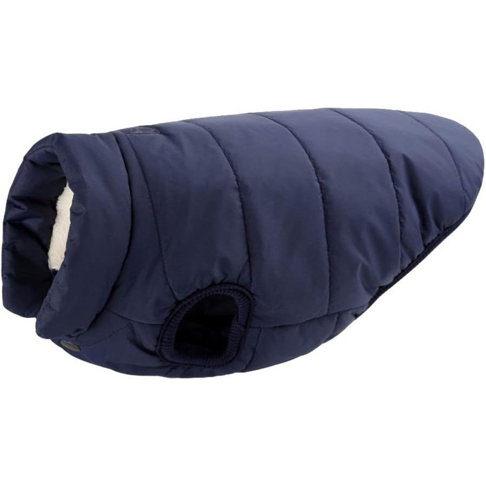 MISSMAO Теплий зимовий одяг для собак - флісова куртка з підкладкою, світловідбиваюча, для легкості одягання та зняття (S, Marine)