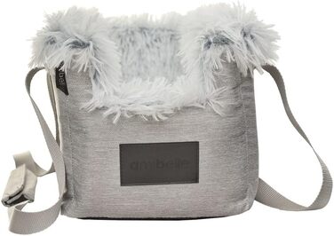 Автомобільний підлокітник для собак | Універсальний, миючий, зносостійкий, для середніх консолей, передніх та задніх сидінь | Сумка для собак, для маленьких порід | Колір: світло-сірий