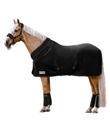 Флісова ковдра Waldhausen Modern Rose (чорний колір, 125 см) — м'який плед для тварин