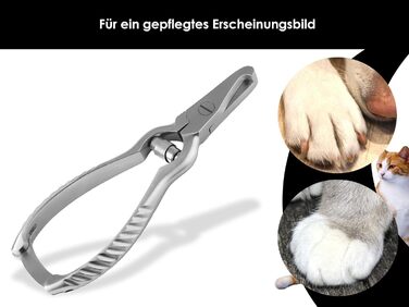Професійна кусачка для обрізання кігтів собак та котів - інструмент для грумінгу з нержавіючої сталі