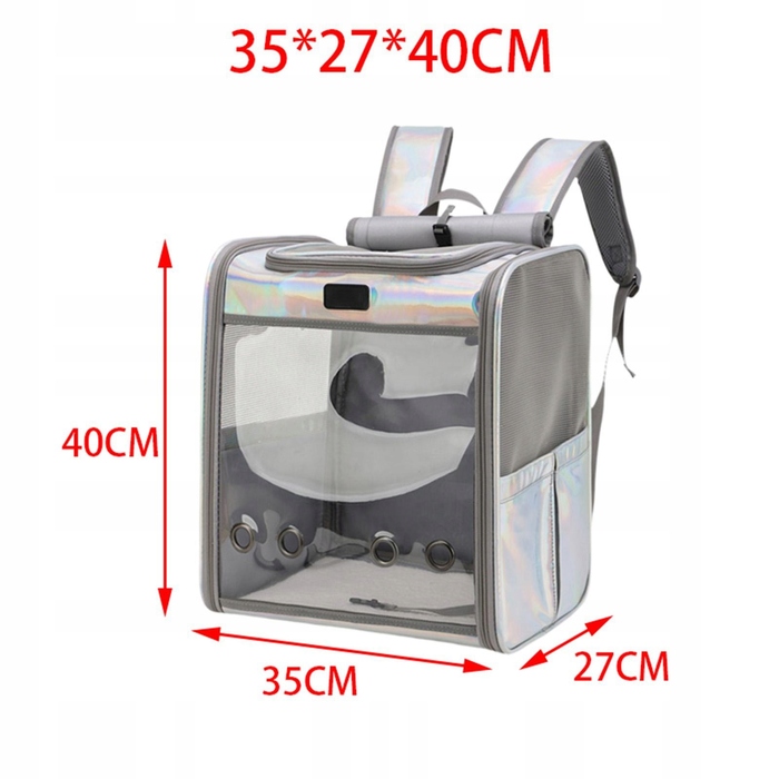 Переноска-рюкзак для котів та собак — кольорова дорожня сумка з регулюванням