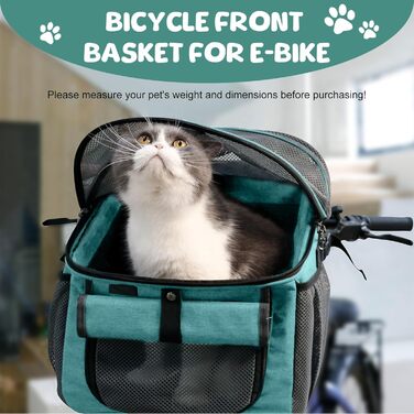 Корзина для собак Yallmie на велосипед, до 5 кг, 3 в 1, блакитна