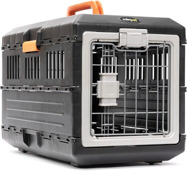Mirapet США переноска для котів і собак 55,9 см, складана, жорсткий пластик, 360° вентиляція, для дому та вулиці