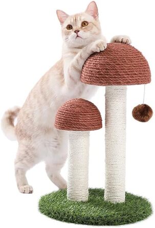 Кігтеточка PAWZ Road для кошенят та котів, кігтеточка-грибок з натурального сизалю, стимулює інстинкти котів