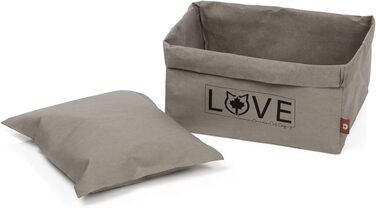 Ліжко для котів CanadianCat Katzenbett 45x35x35 см - затишне гніздо з картону та паперу