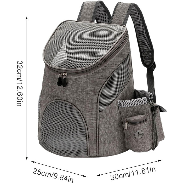 Рюкзак для тварин Faltbar, 360° огляд, для собак, котів, кроликів, 32x30x25 см