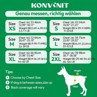 Рятувальний жилет для собак Konvinit (M) помаранчевий, для середніх порід (52-64 см), з ручкою та кільцем для повідка