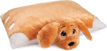 М'яка іграшка-подушка BRUBAKER, собака - 2 в 1 плюшевий звір та подушка - 40 x 30 см, коричнева