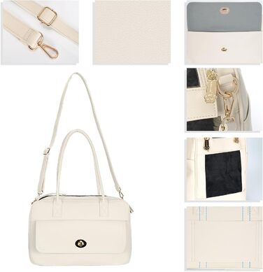 Сумка-переноска для тварин Modische: стильна сумка-переноска для собак та котів, білий/оптичний сад, схвалена TSA