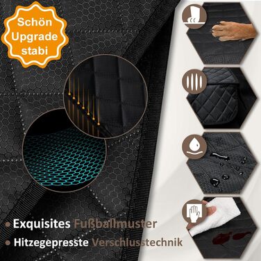 Захист для заднього сидіння автомобіля Angooni для собак - вологостійкий, неслизький, стійкий до подряпин (135×120cm) - універсальний захист для заднього сидіння 135см