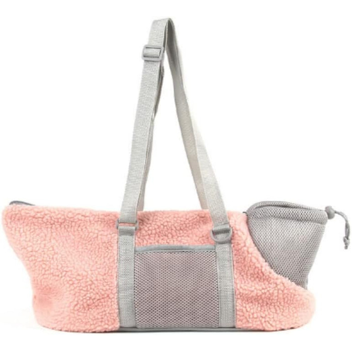 Транспортна сумка для собак та котів - рожева, з регулюванням, дихаюча, з ременем безпеки
