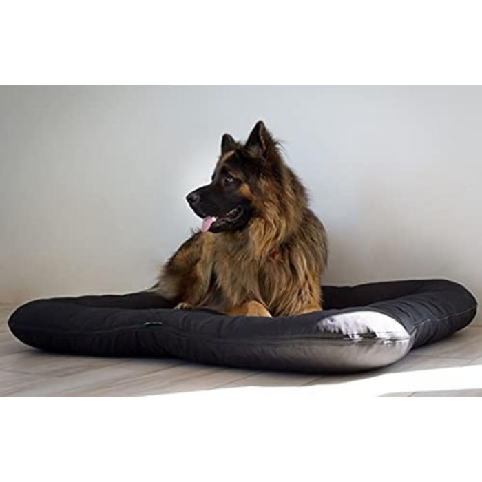 Ліжко для собак середніх порід 4L Textil KLEO, 90x70 см, бежеве, з блискавкою. Ліжко-матрац для собак, вовнове, знімний чохол, легко миється.