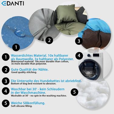 Крісло-ліжко для собак та котів з іменем, сіре, 75x65 см - L/XL