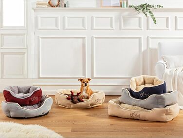 Килимок для собак та котів Dehner Lieblinge Sammy, 61 x 48 x 18 см, поліестер, бежевий