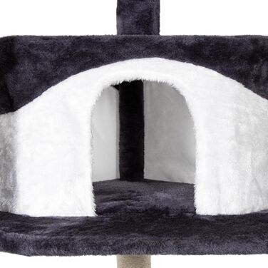 Котячий дряпак з двома будиночками та лежанкою, 203 см
