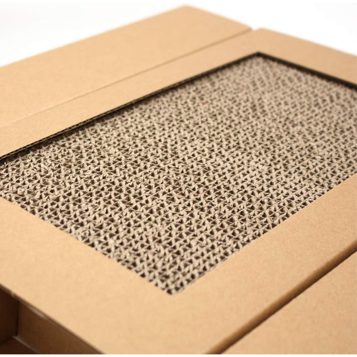 Котячий когтетоп Croci з картону, 2-ярусний, для дорослих котів, 50x38x35 см, 1 шт.