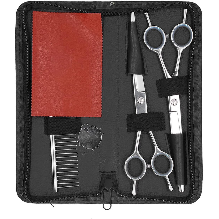 Набір для грумінгу собак та котів: ножиці, гребінець для тіла, обличчя, вух та лап