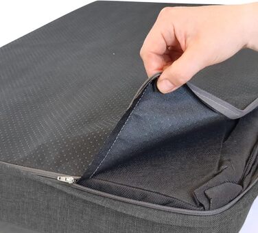 Ортопедичний килимок для собак Bobby, віскоеластична піна, знімний чохол, плюшеве хутро XL: 120x75 см, антрацит