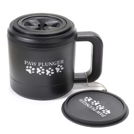 Засіб для чищення лап домашніх тварин. Ефективний засіб для догляду за лапами собак. Чорний колір.