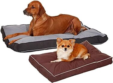 Подушка Karlie Kissen прямокутна, 60x40x8 см, сіро-чорна