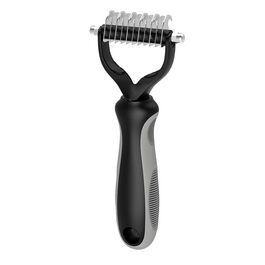 Щітка для собак від випадання шерсті, інструмент для догляду за шерстю, професійна щітка для собак (Сірий)