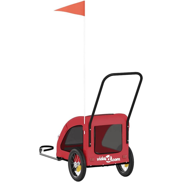 Причіп для велосипеда Oxford для собак та котів, червоний, LH17939