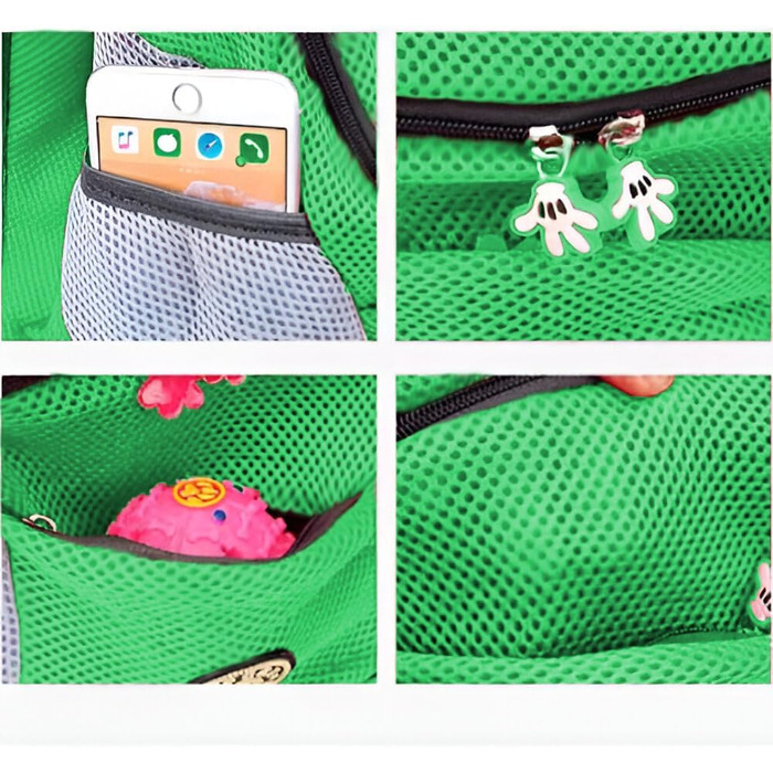 Рюкзак-переноска для собак та котів, до 10 кг, зелений, для подорожей та активного відпочинку