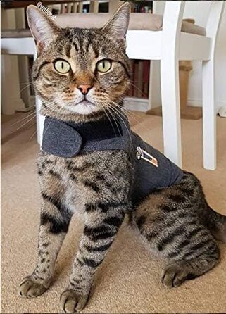 Антистресова жилетка Thundershirt для котів, розмір M, сіра