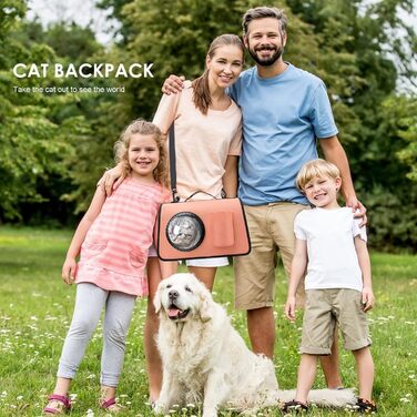 PETCUTE Транспортна сумка для собак та котів, складана, дихаюча, з регульованим плечовим ременем, знімний килимок, схвалена авіакомпаніями (Рожева)