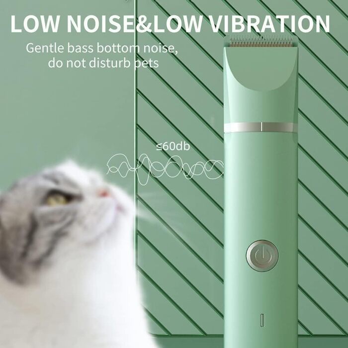 Електрична машинка для стрижки собак та котів OBEST з 4 насадками та аксесуарами