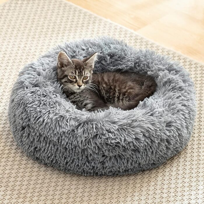 Крісло-лежанка для тварин InnovaGoods® Anti-Stress Bepess (40 см), сіре, Medium