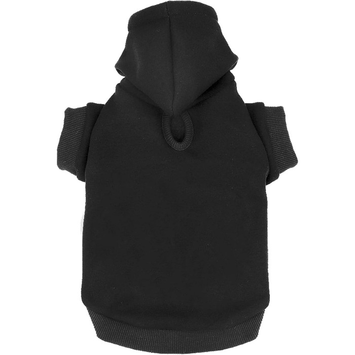 Пуловер для собак, худі для собак великих та маленьких порід, чорний (2XL)