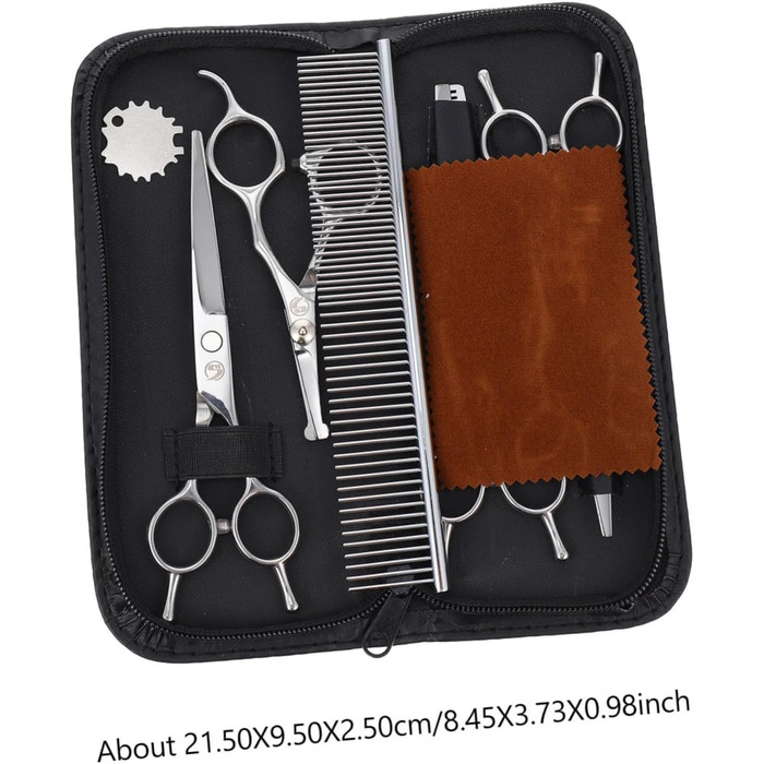 Набір для стрижки тварин Happyyami з косичками: професійний, з нержавіючої сталі, безпечний для комфорту вашого улюбленця