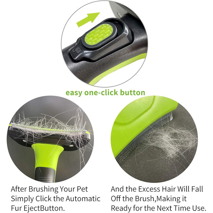 Щітка для видалення шерсті домашніх тварин: професійний інструмент для собак та котів з нержавіючої сталі (великий)