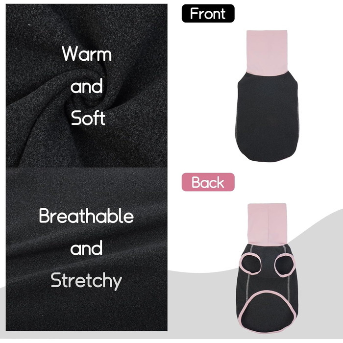 Теплий флісовий пуловер для собак MHaustlie для маленьких собак, рогатий, флісовий, теплий, легкий, сірий (XS)