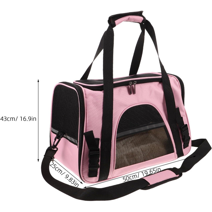 Транспортна сумка для котів та дрібних тварин Aboodam - складана, дихаюча, з надійним закриттям