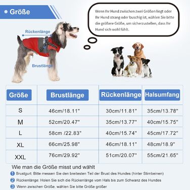 Зимовий одяг для собак: теплий куртка, жилет та нашийник для маленьких та середніх порід. Червоний колір.