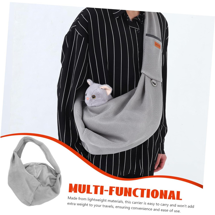 Переноска для собак і котів Toyvian - зручний рюкзак для подорожей та прогулянок. Легка переноска з сіткою, безпечна застібка.