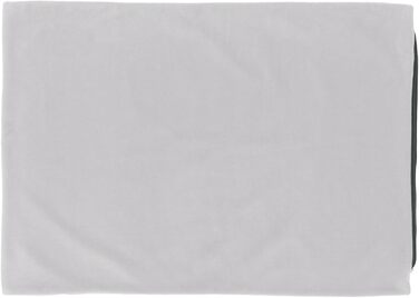 М'яке ліжко для собак великих порід Doctor Bark GreenLabel, зелений колір, знімний чохол L, світло-сірий