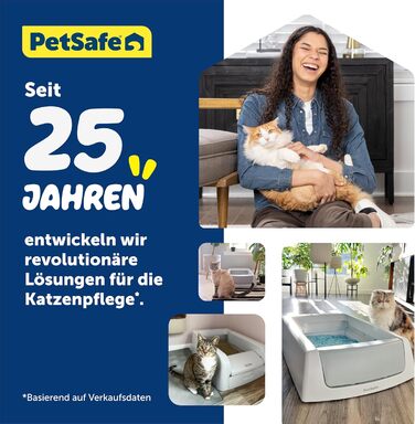 PetSafe ScoopFree автоматичний туалет для котів із грудкуватим наповнювачем, самочистка, контроль запаху, для однієї чи кількох кішок