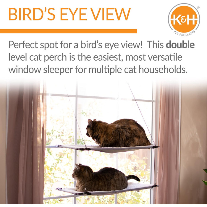 Лежак на вікно для котів K&H Pet Products, подвійний, 1 шт.