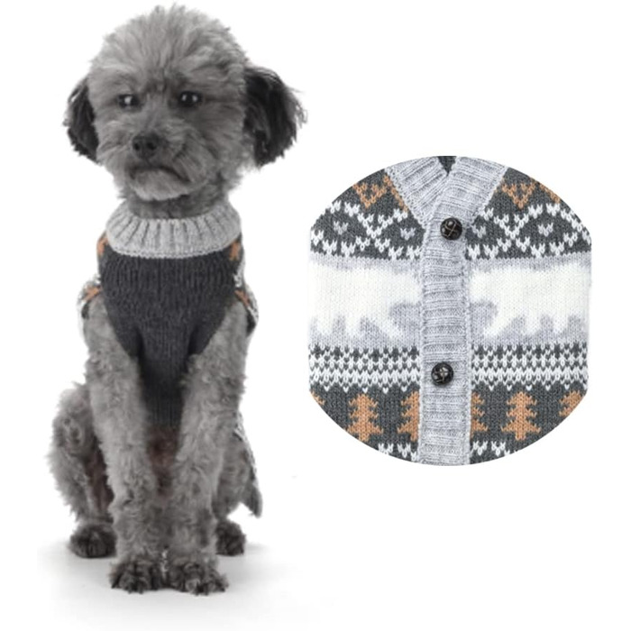 Пуловер для собак на Новий Рік: теплий світер для цуценят та собак середніх розмірів (XXL, Ейсбер)