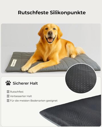 RovePad Trail: Водонепроникний килимок для собак та котів, 110x68 см, розкладний, для дому та авто (темно-сірий)