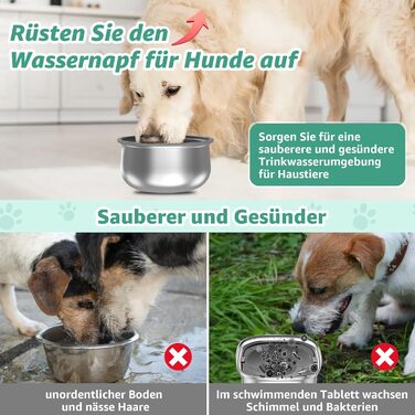 Миска для собак Loyala: велика, антипроливання, 4L, сіра