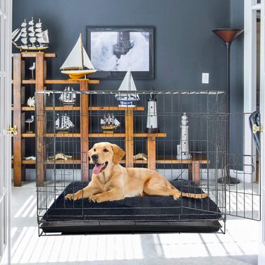 М'який мікрофібровий килимок для собак та котів My Doggy Place Downtown Pet Supply, водопоглинаючий, машинне прання, антрацит, 104×69 см, середній розмір
