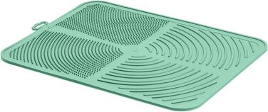 Килимок для котячого туалету з антиковзаючою поверхнею, свиняча сітка, 46x36x3 см, Made in Italy (Jolly Grün)