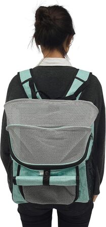 Корзина для велосипеда для собак, блакитна. Складана, з ременями безпеки, для перевезення тварин до 7,5 кг, з двома кишенями.