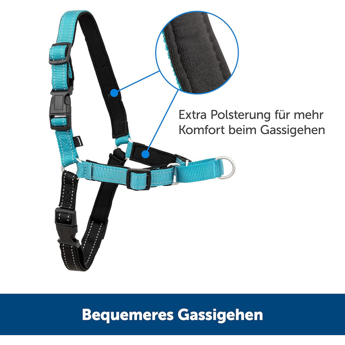 PetSafe Easy Walk Deluxe - шлейка для собак, нейлонова, чорна, розмір M (1 шт.)