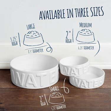 Миска для води Park Life Designs, класична, середня, 16,5 см, на 4 чашки