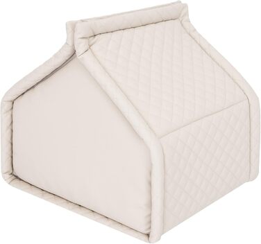 Будинок для собак та котів, великий, 42 x 32 см, бежевий